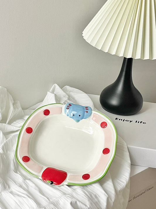 Apple Elephant Plate