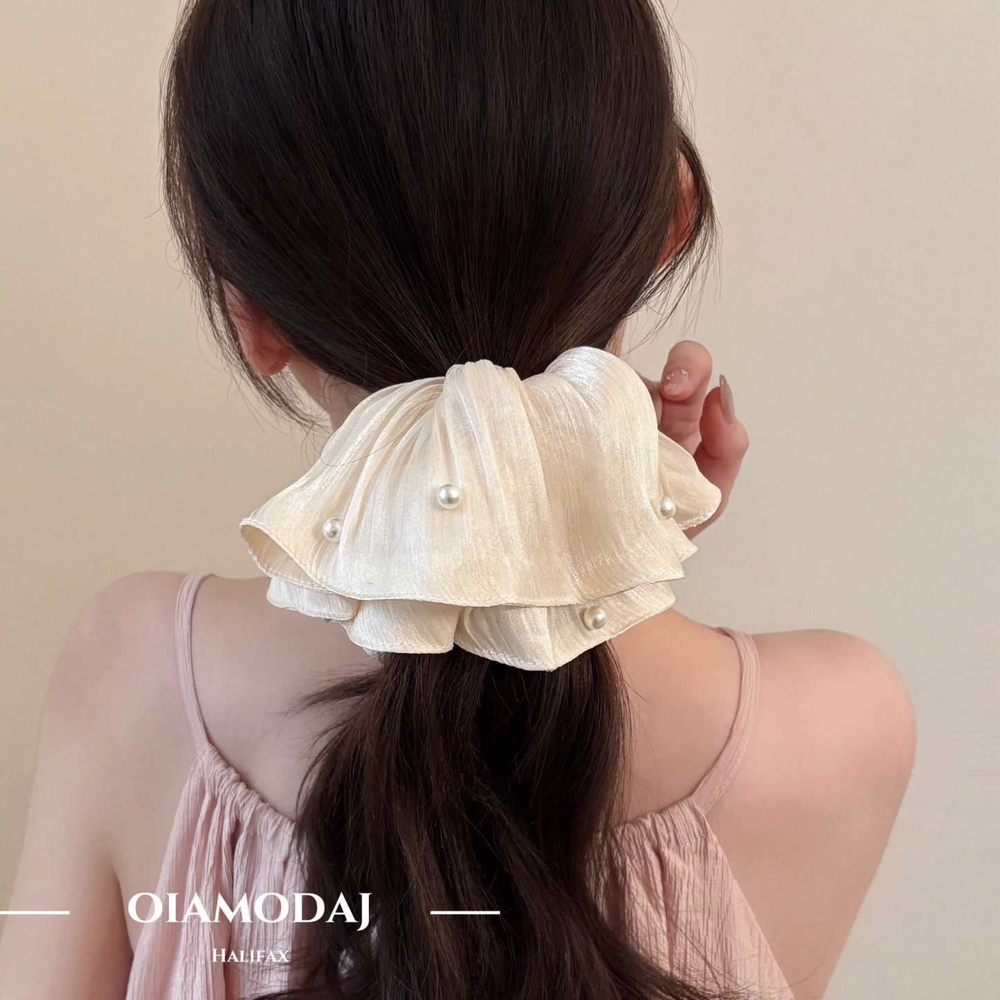 Satin Shimmer Scrunchie