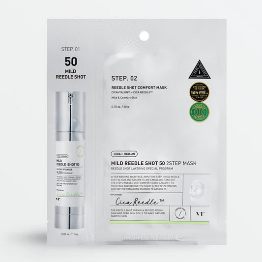 VT MILD Reedle Shot 50 2-Step Mask (1.5g + 25g)