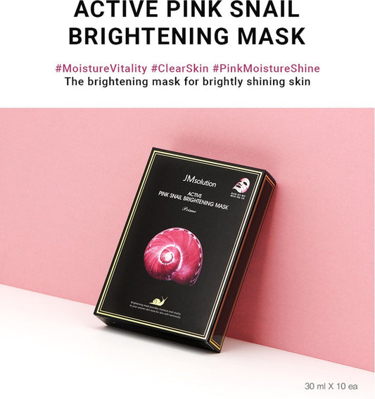 JM Solution Active Pink Snail Regenerating Mask (10 Sheets)