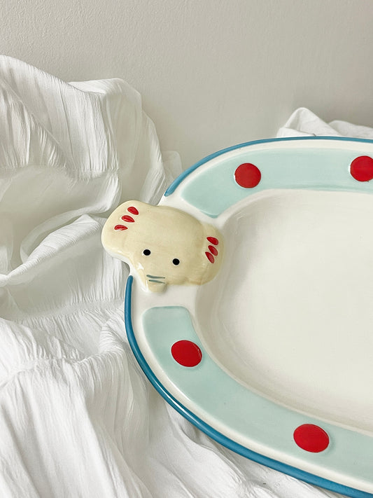 Apple Elephant Plate