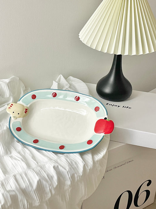 Apple Elephant Plate