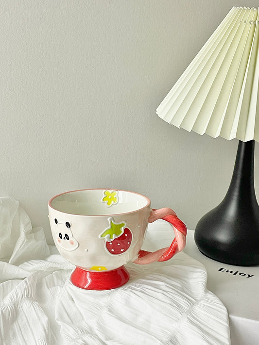 Strawberry Panda Mug/ Cup