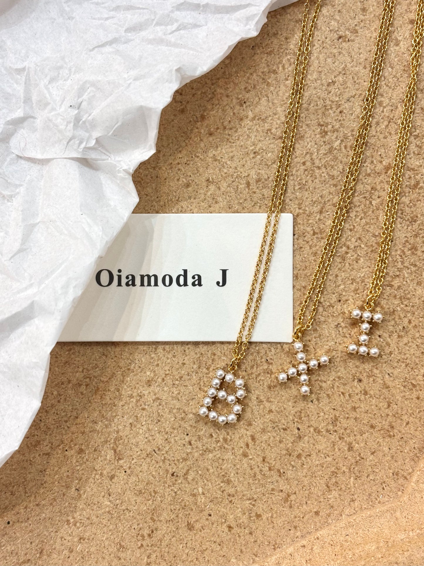 Pearl Letter Necklace(A-Z)