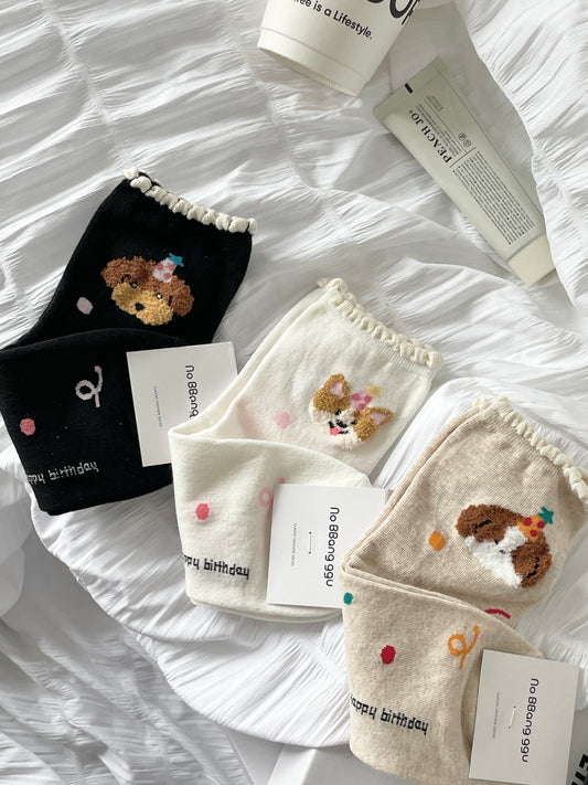Whimsical Cartoon Cotton Socks