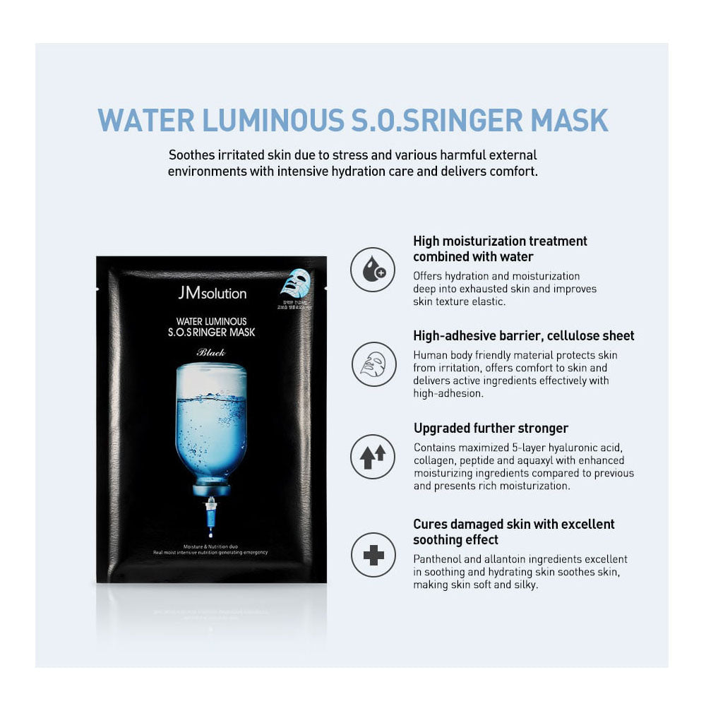 JM Solution Water Luminous S.O.S Ringer Mask (10 Sheets)