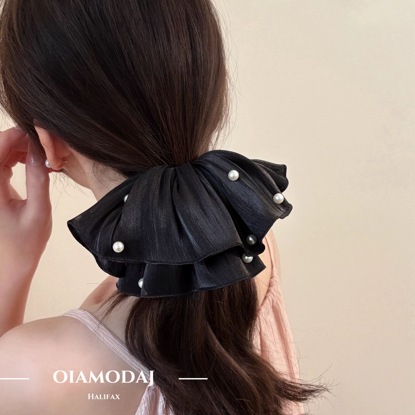 Satin Shimmer Scrunchie