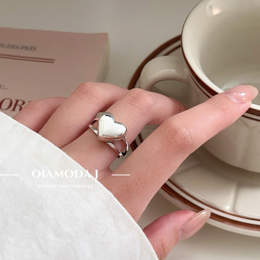 Heart Ring in Sterling Silver