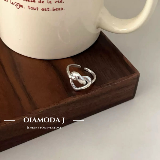 Open Heart Ring in Sterling Silver