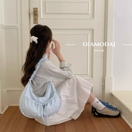 Drawstring Design Shoulder/Crossbody Bag (3 Colors)