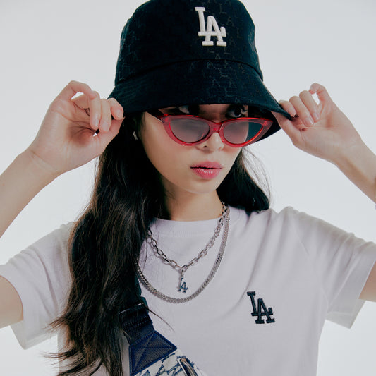 MLB Classic Monogram Jacquard Bucket Hat LA Dodgers