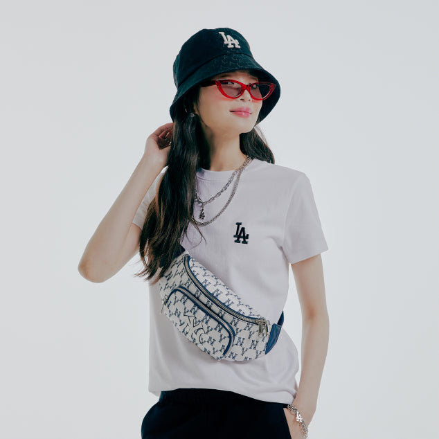 MLB Classic Monogram Jacquard Bucket Hat LA Dodgers