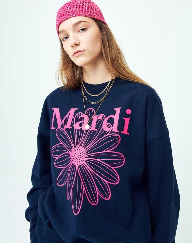 Mardi SWEATSHIRT FLOWERMARDI_NAVY VIOLET