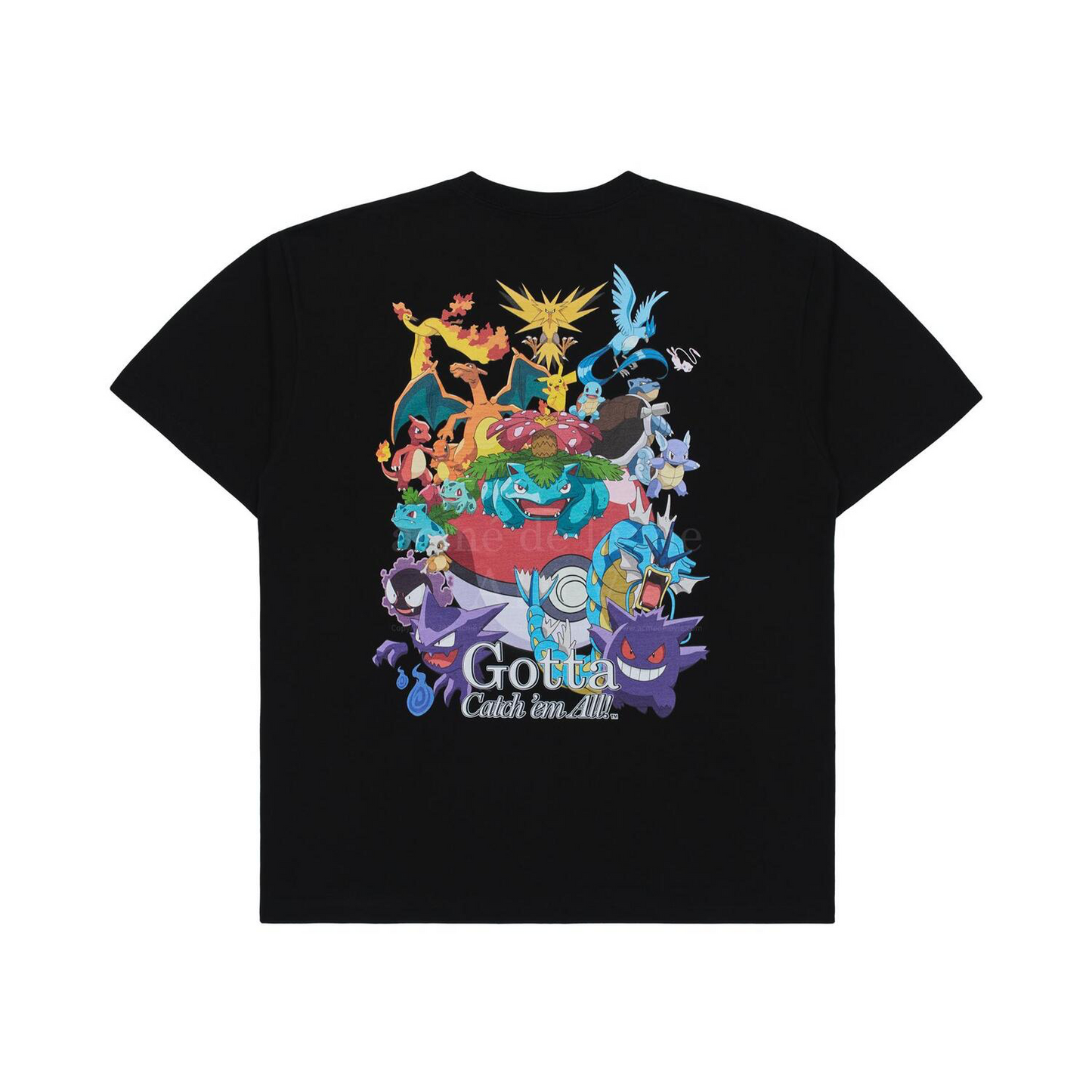 ADLV Pokémon GOTTA SHORT SLEEVE T-SHIRT BLACK