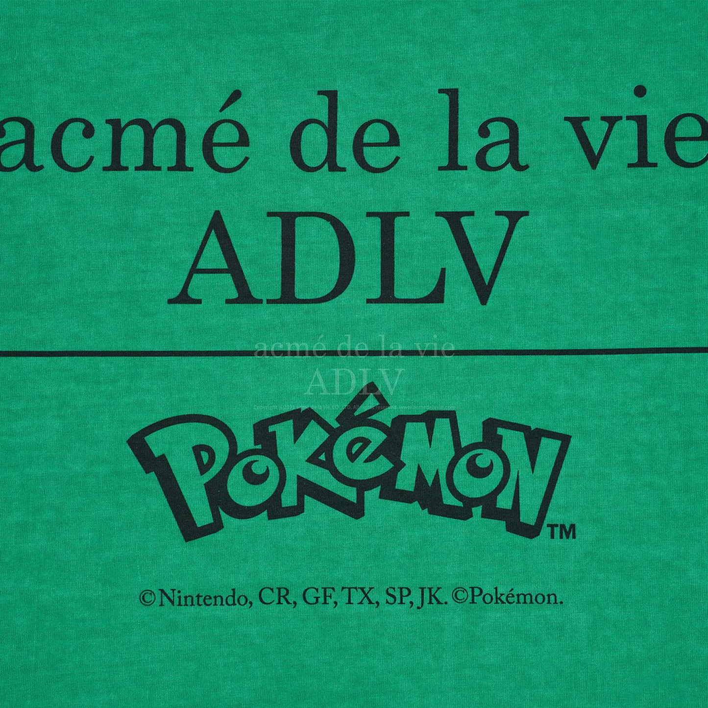 ADLV Pokémon ISANGHAESSI EVOLUTION PIGMENT SHORT SLEEVE T-SHIRT GREEN