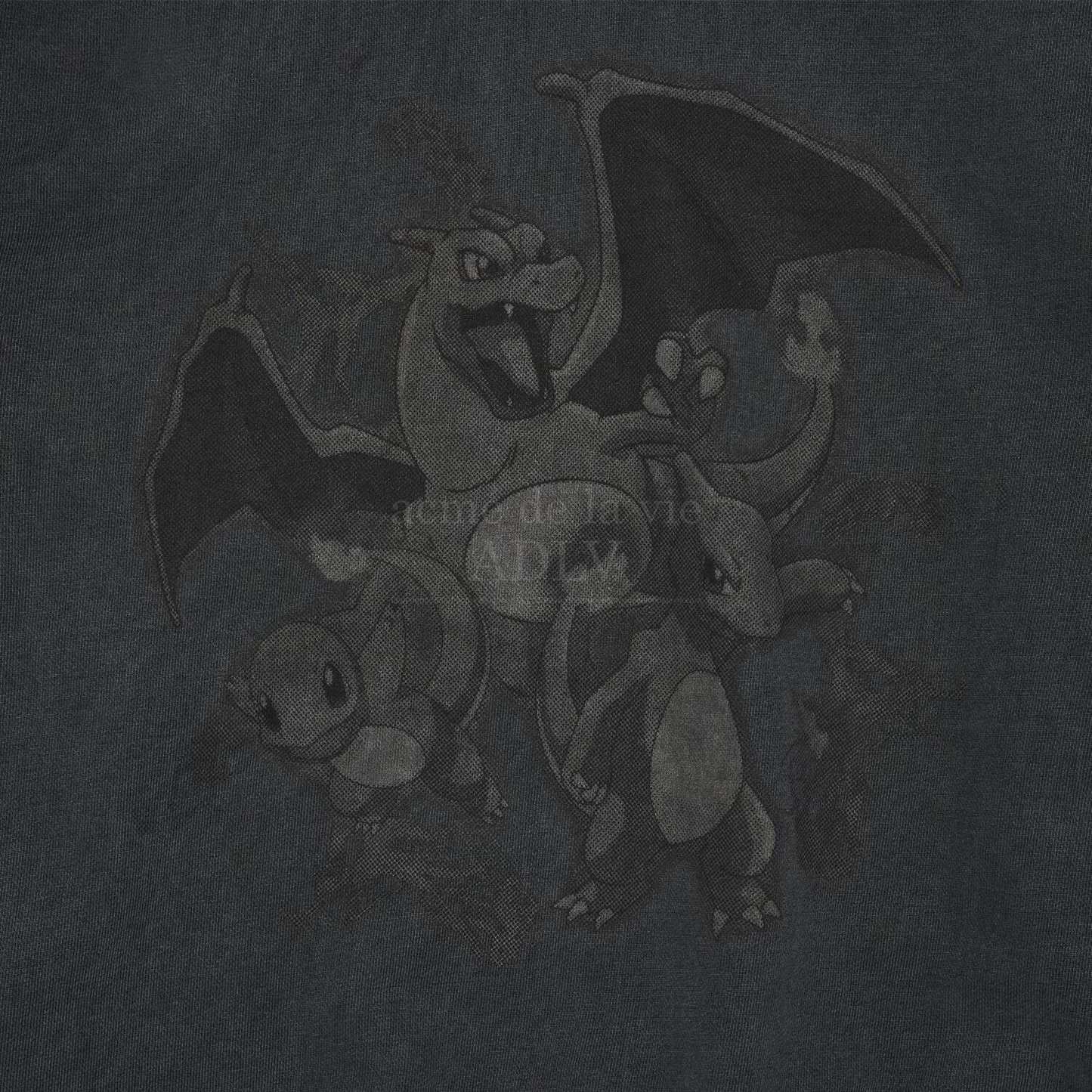 ADLV Pokémon FAIRI EVOLUTION PIGMENT HOODIE CHARCOAL