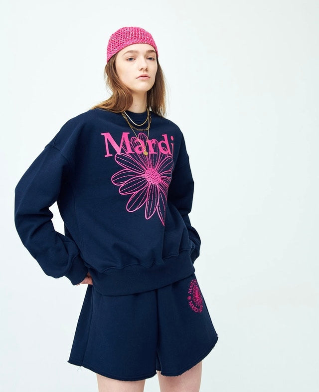 Mardi SWEATSHIRT FLOWERMARDI_NAVY VIOLET