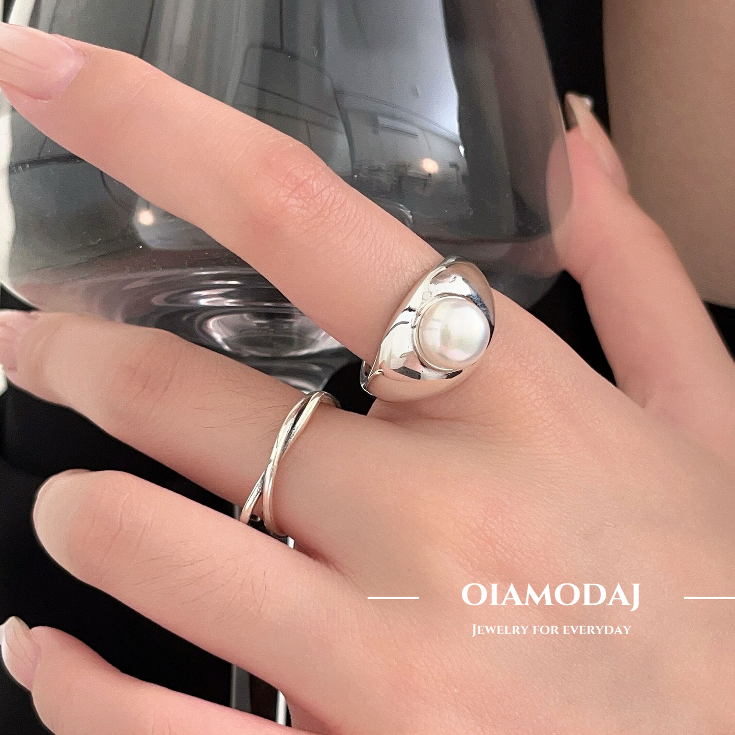 Freshwater Pearl Ring in Sterling Silver