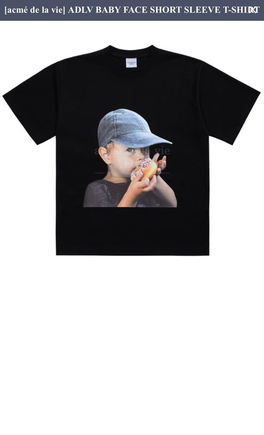 ADLV Baby Face Cap Boy Short Tee