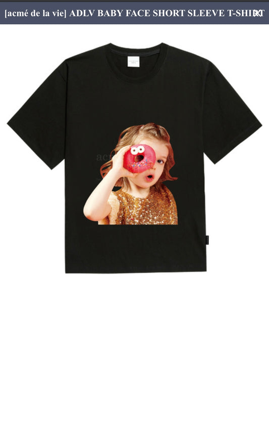 ADLV Baby Face Donut Girl Short Tee