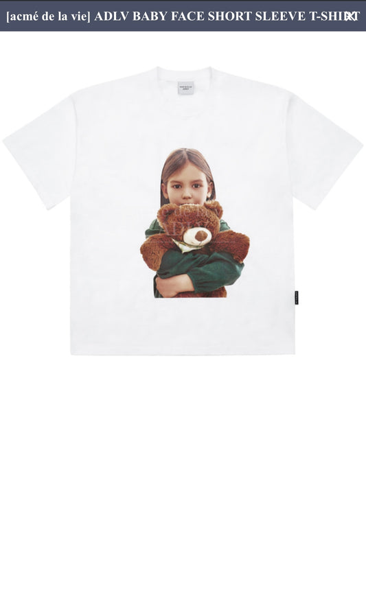 ADLV Baby Face Teddy Bear Short Tee