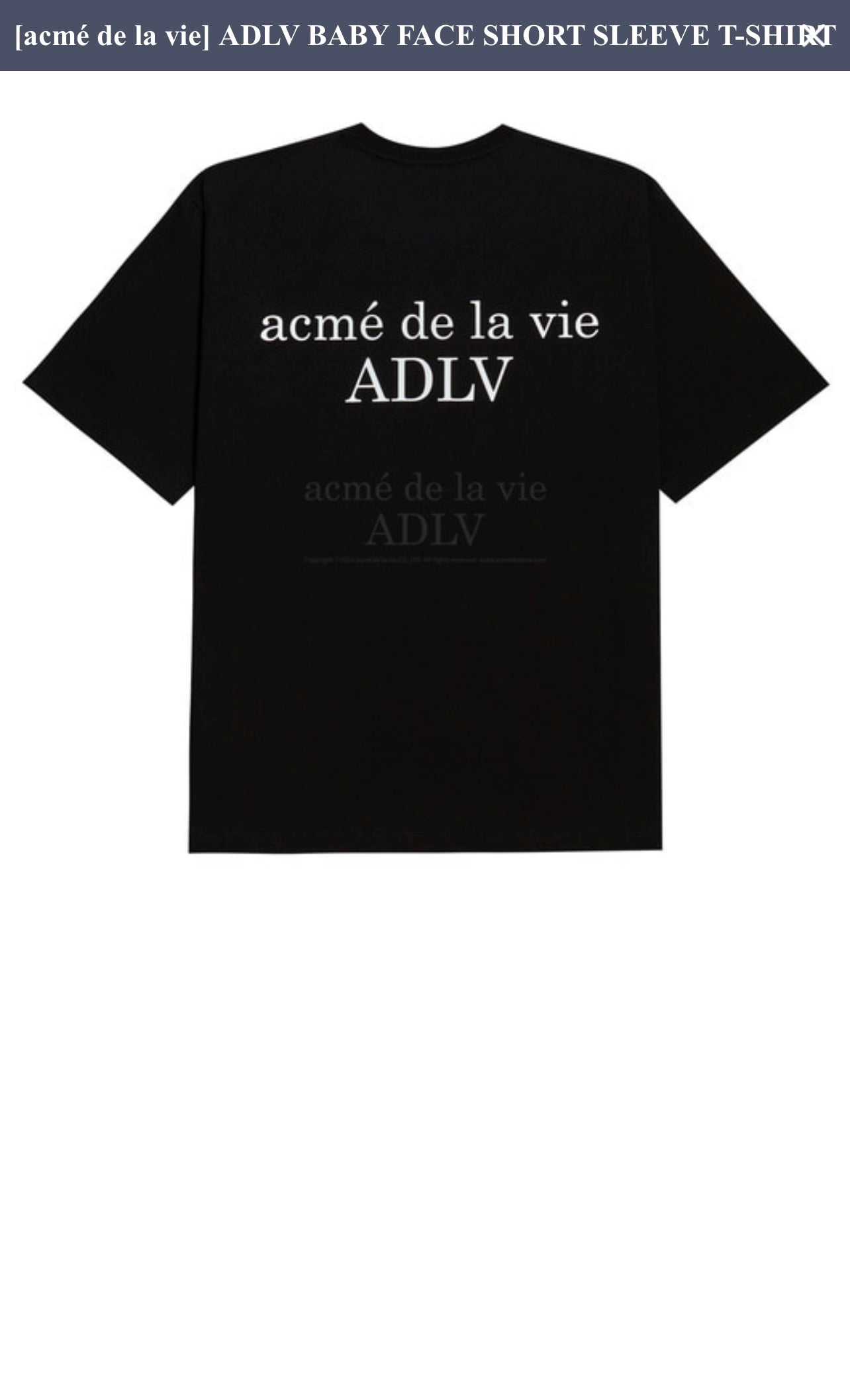 ADLV Baby Face Rabbit BoyShort Tee