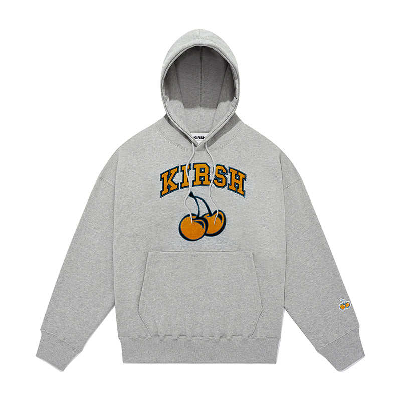 KIRSH Arch Logo Cherry Hoodie Ka [melange Gray]