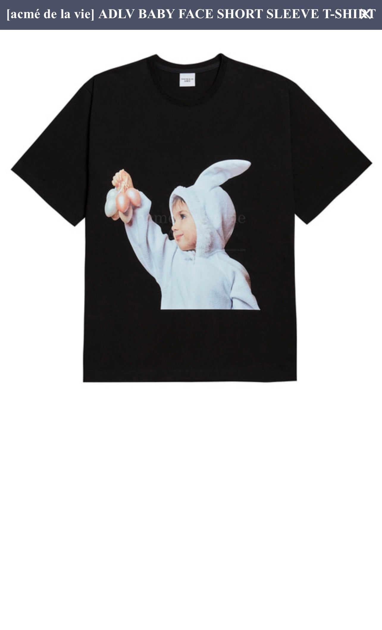 ADLV Baby Face Rabbit BoyShort Tee