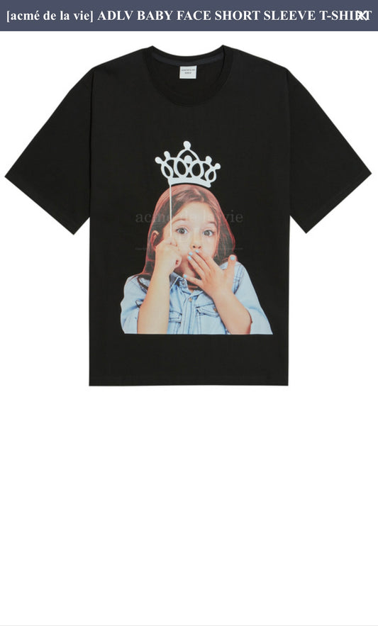 ADLV Baby Face Tiara Girl Short Tee