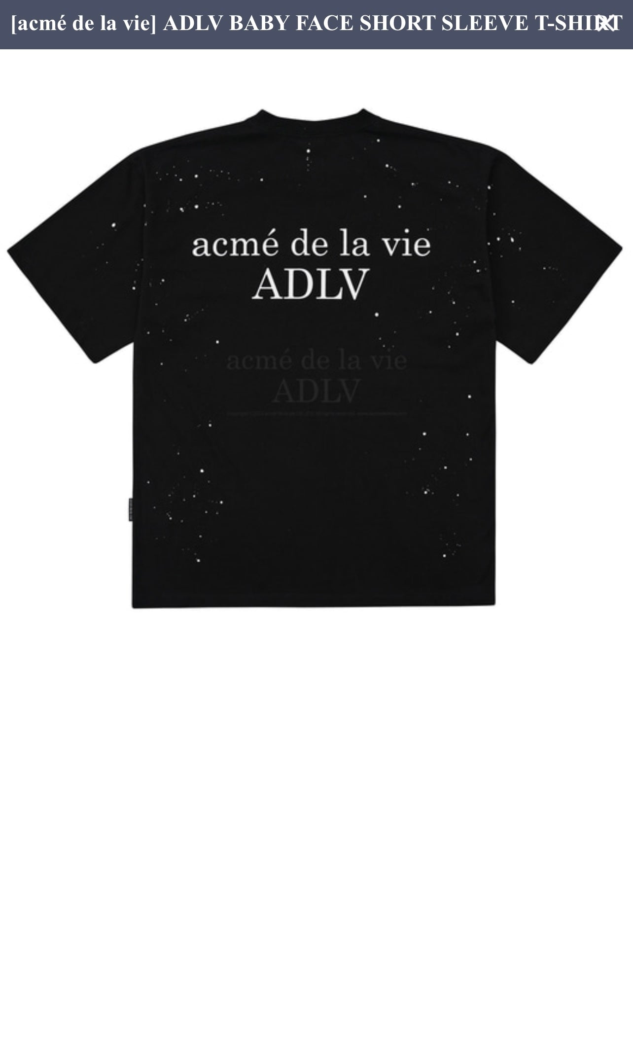 ADLV Baby Face Space Travel BoyShort Tee