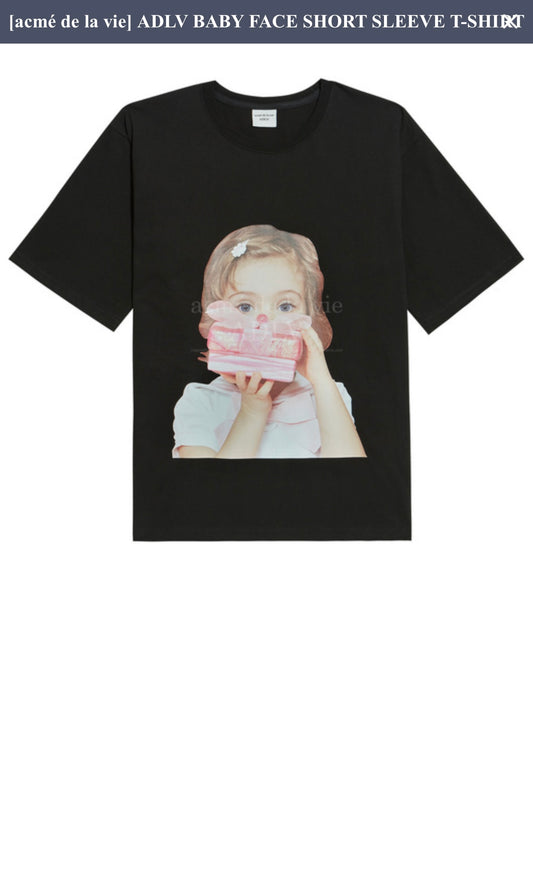 ADLV Baby Face Gift Girl Short Tee