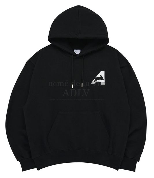 ADLV BIG A LOGO RABBIT HOODIE