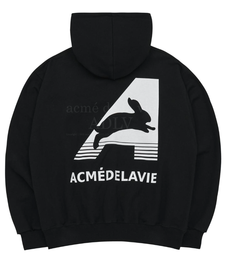 ADLV BIG A LOGO RABBIT HOODIE