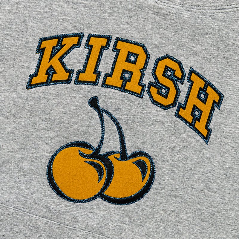 KIRSH Arch Logo Cherry Hoodie Ka [melange Gray]